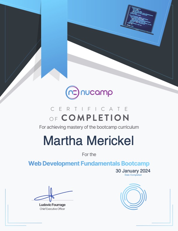 NuCamp Certification 1